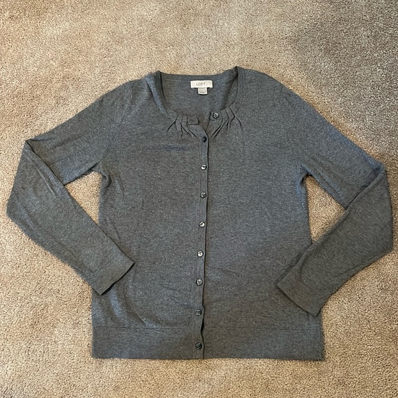 Ann Taylor Sweaters - Ann Taylor Loft Modern Crew Cardigan Size Small
